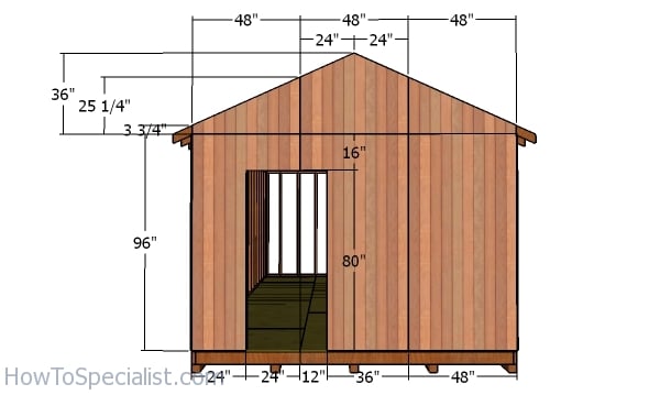 side wall with door panels