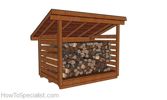 2 Cord Firewood Shed - Free PDF Download | HowToSpecialist 