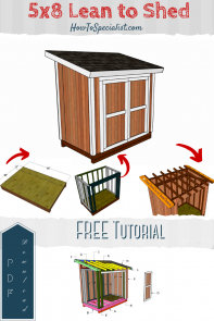 5x8 Lean to Shed Plans