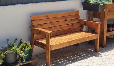 DIY Bench with backrest (2)
