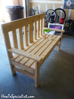 Simple 2x4 and 2x6 bench | HowToSpecialist - How to Build, Step by Step ...