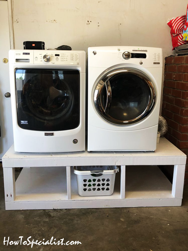 Laundry Washer Dryer Pedestal DIY 
