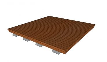 Deck made from 2x4s Plans
