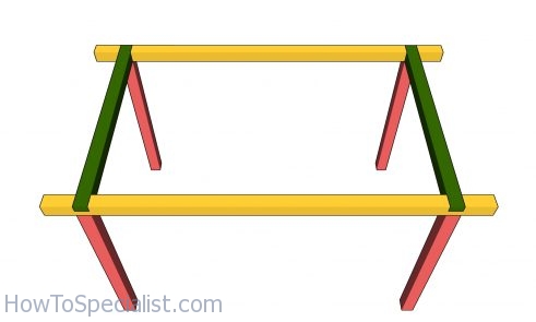 Fitting the cross supports