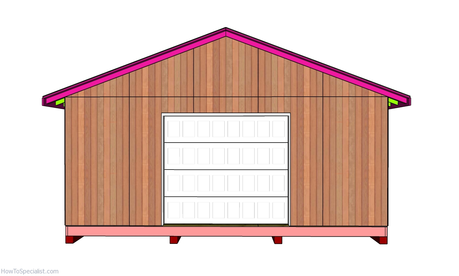 Fitting the garage door | HowToSpecialist - How to Build, Step by Step