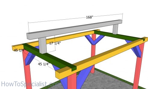 Fitting the ridge beam