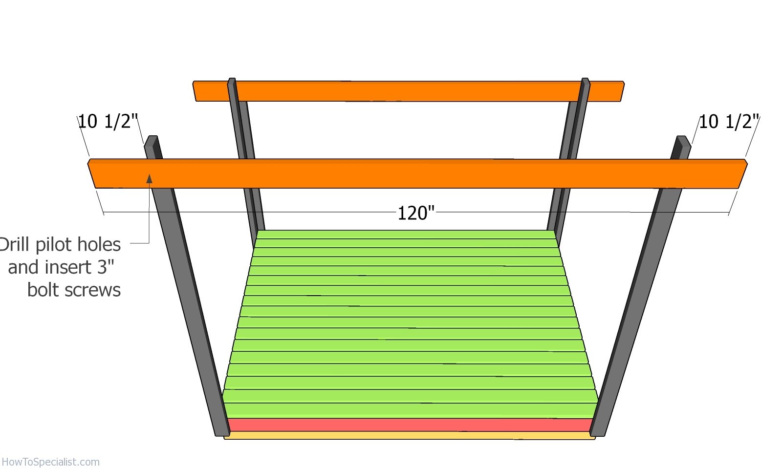 Fitting the support beams