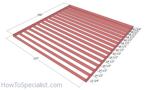 Floor frame - 20x20 shed