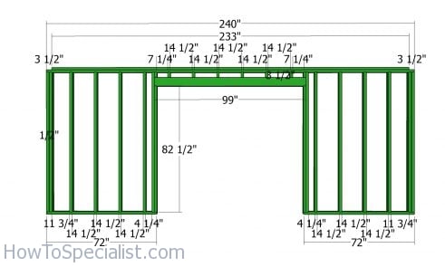 Front wall frame