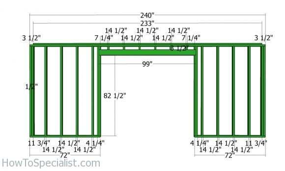 Front wall frame