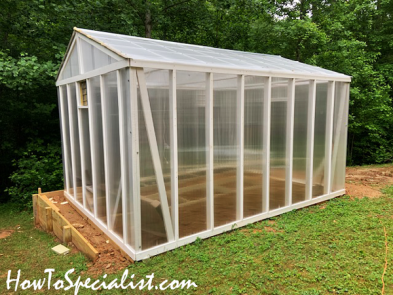 12x16 Wood Greenhouse - Diy Project 