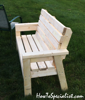 Outdoor Garden Bench - DIY Project | HowToSpecialist - How to Build