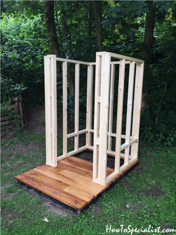 Diy Project Rustic Outhouse Howtospecialist How To Build Step By