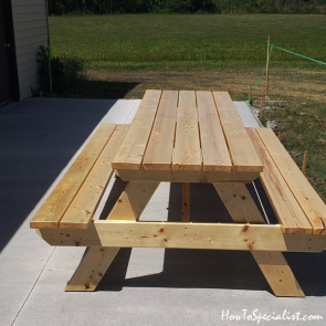 8 foot Picnic Table Plans | HowToSpecialist - How to Build, Step by ...