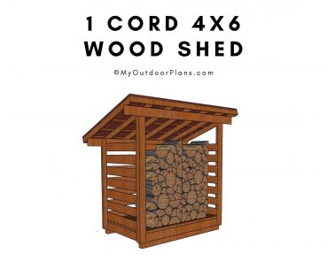 1 cord firewood shed