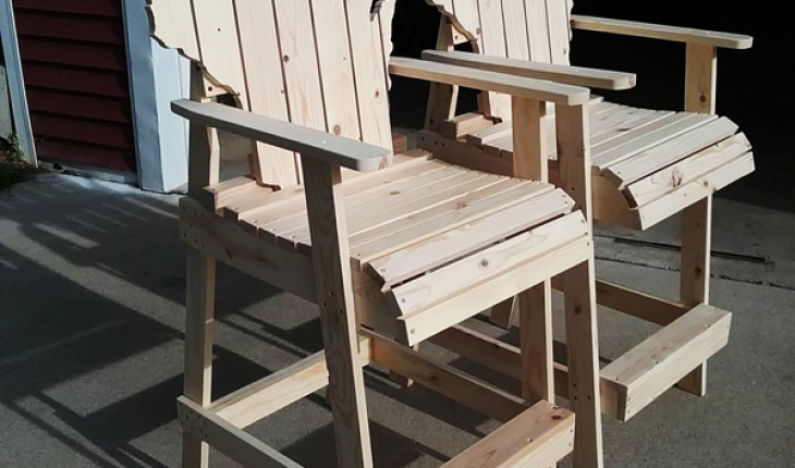 Bar Height Adirondack Chairs - DIY Project | HowToSpecialist - How to