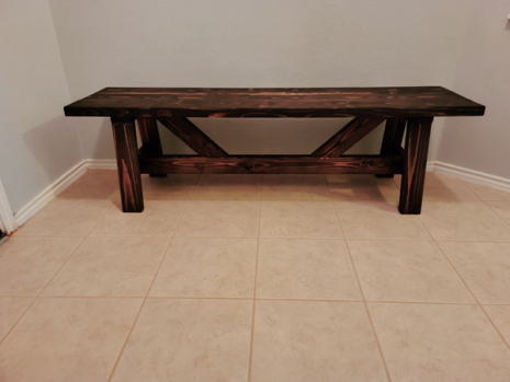 DIY Project - Rustic Bench | HowToSpecialist - How to Build, Step by ...