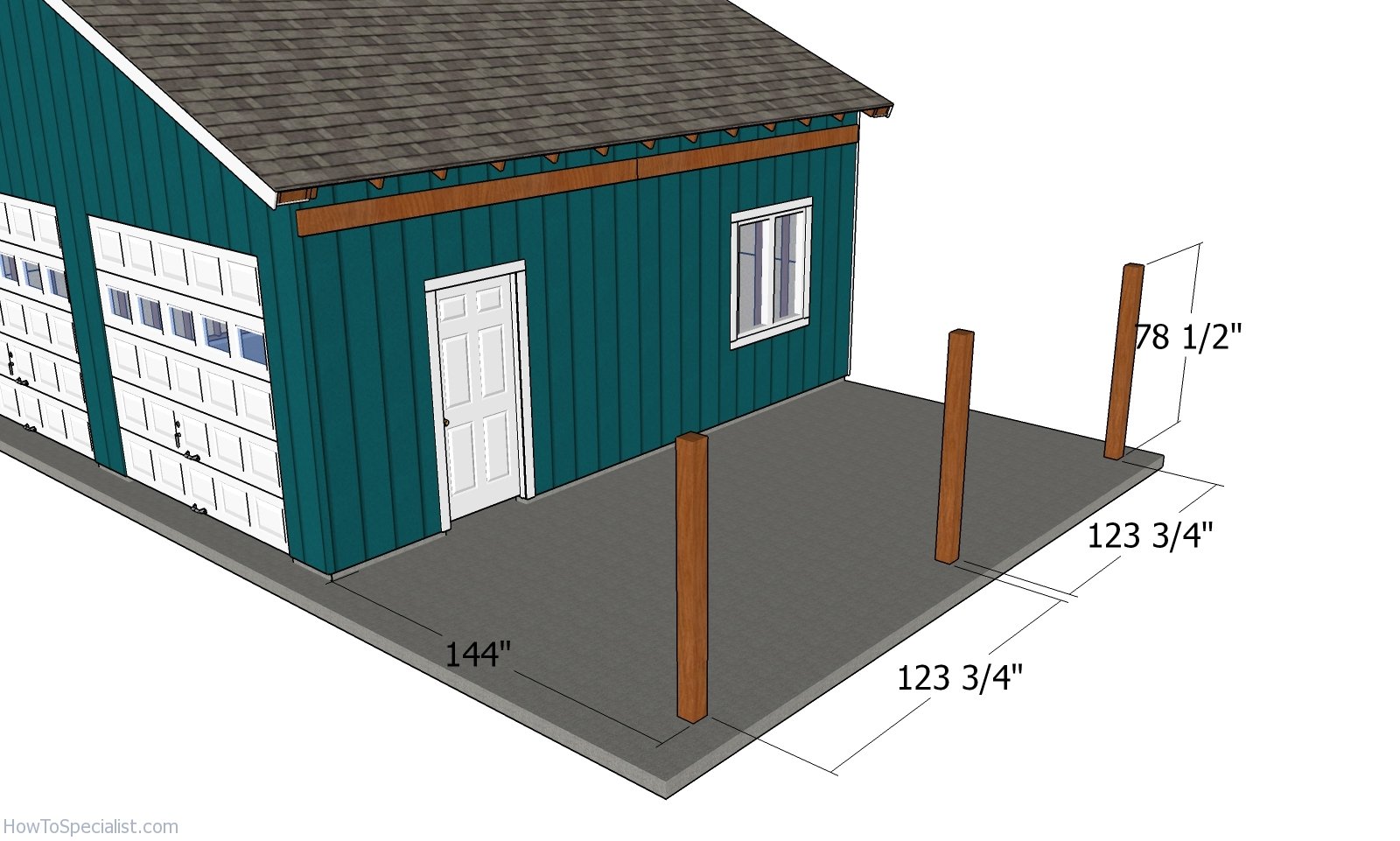 Laying out the posts