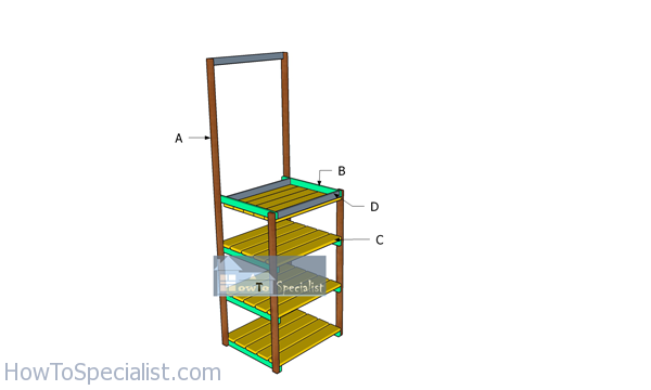 Building-workshop-shelves-with-clamp-rack