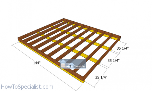 10x12 Gambrel Shed - Free DIY Plans | HowToSpecialist - How to Build ...