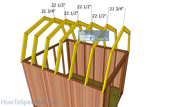 Fitting-the-gambrel-trusses