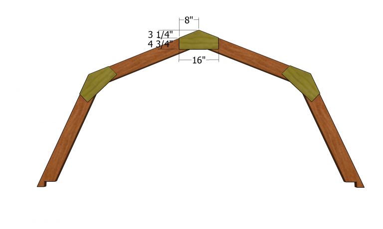 10x12 Gambrel Shed - Roof Plans | HowToSpecialist - How to Build, Step ...