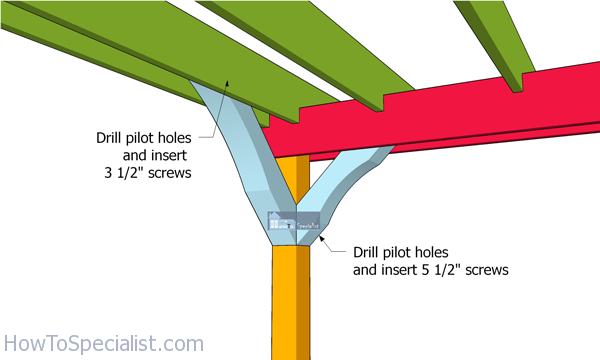 Fitting-the-braces---14x14-square-pergola