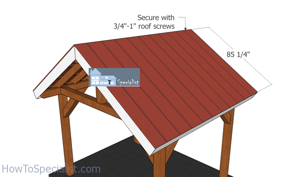 Fitting-the-roof-sheets