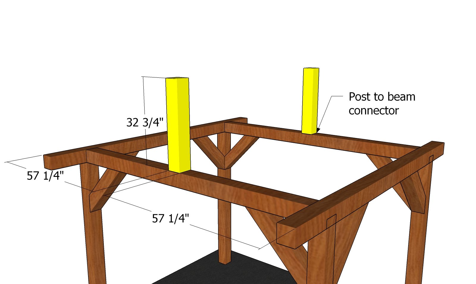 Fitting the supports