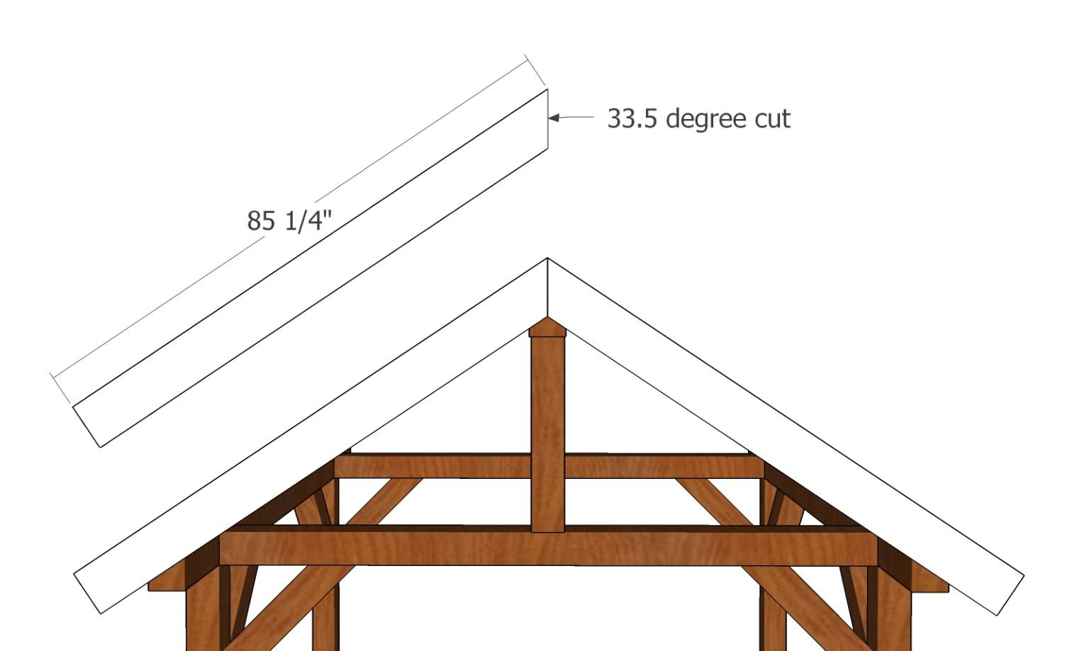 10×8 Gable Rectangular Gazebo – Free DIY Plans | HowToSpecialist - How ...