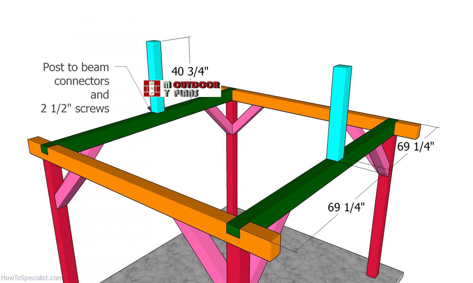 12×10 Gable Pavilion – Free DIY Plans