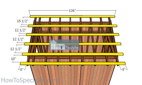 Fitting-the-purlins---lean-to-shed