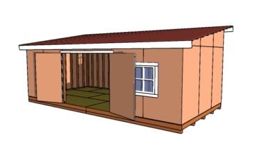12x20 Lean to shed - free DIY Plans