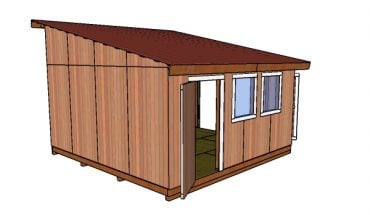 16x16 lean to shed plans free