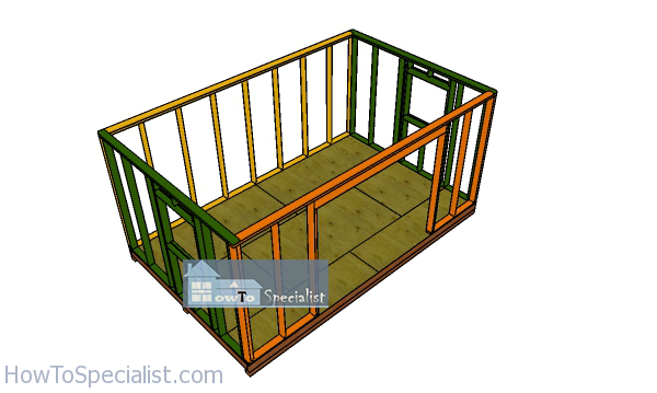 Assembling-the-frame-for-the-10x16-shed