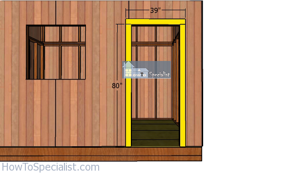Door-jambs---front-shed-wall