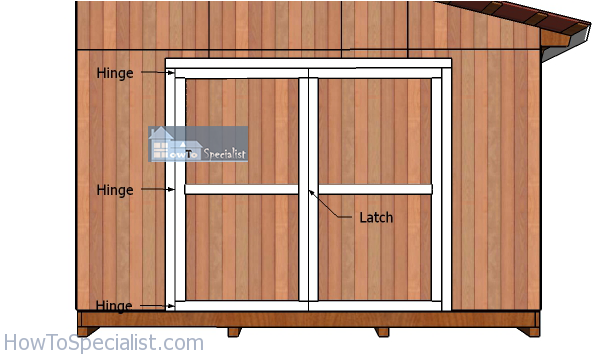 Fitting-the-double-doors-to-the-side-of-the-shed