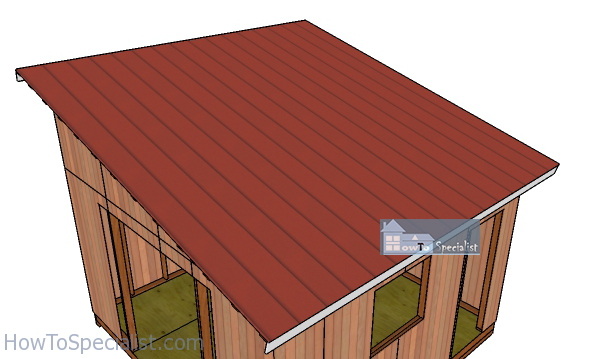 Fitting-the-metal-sheet-roofing