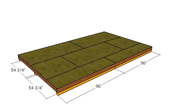 Fitting the skids - 10x16 shed floor