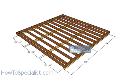 Fitting-the-skids-to-the-shed-floor