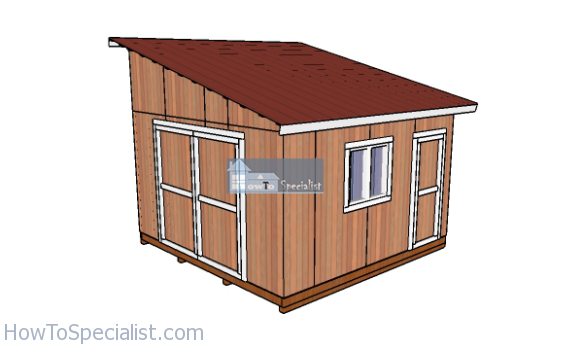 14×14 Lean to Shed Plans – PDF Download | HowToSpecialist