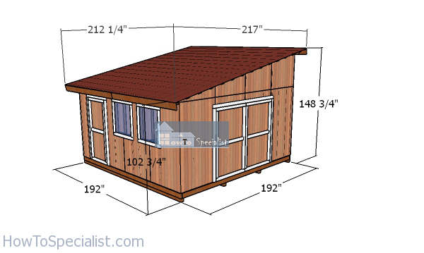 How-to-build-a-16x16-lean-to-shed---dimensions