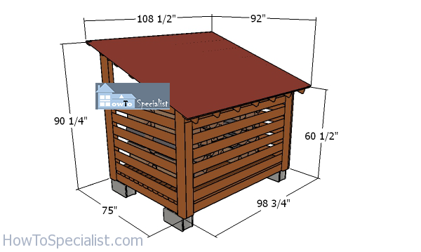 6x8-firewood-shed-plans---overall-dimensions