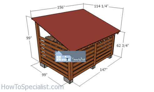 8×12 Firewood Shed Plans – 4 Cord Storage | PDF Download