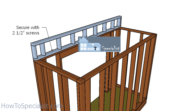 Attaching-the-top-wall-frame