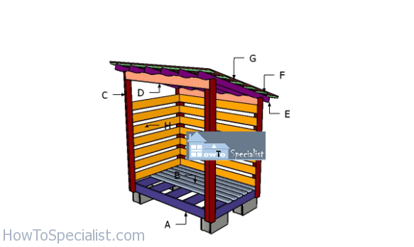 4×6 Firewood Shed Plans – PDF Download | MyOutdoorPlans