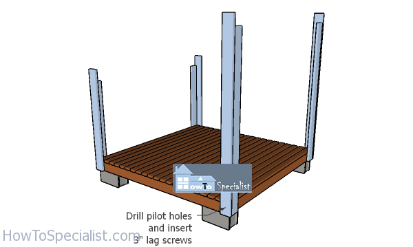 Fitting-the-corner-posts-to-the-shed