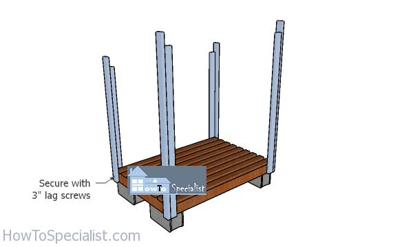 Fitting-the-posts-to-the-floor-frame