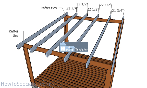 Fitting-the-rafters---lean-to-firewood-shelter