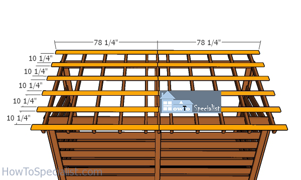 Fitting-the-roof-purlins---2-cord-shed